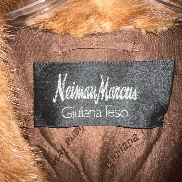 2000s Giuliana Teso for Neiman Marcus Full-Length Mink Coat Rich Brown Italy - Picture 9 of 13